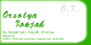 orsolya kopjak business card