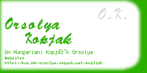 orsolya kopjak business card